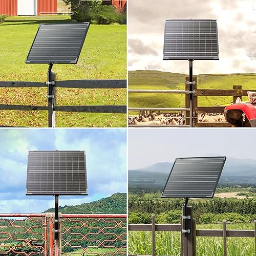 Miniatura 7 de Voltset Cargador de batería solar de 20 W 12 V y mantenedor con controlador de carga MPPT integrado, soporte tubular, cables SAE, cargador solar de