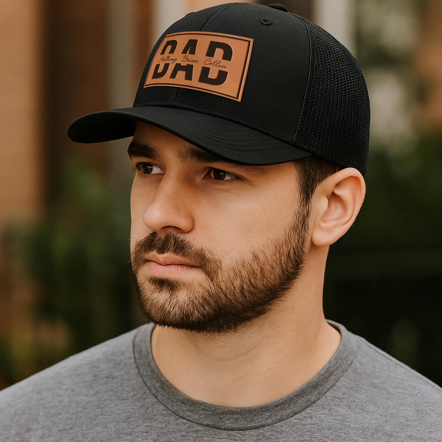 Personalized Gifts for Men - Custom Dad Hat with Kids Names - Snapback Mesh Back Cap Gifts for Father, New Grandpa, Girl Dad, Boy Papa, Father to Be - Gift for Anniversary, or Father’s Day - Image 6