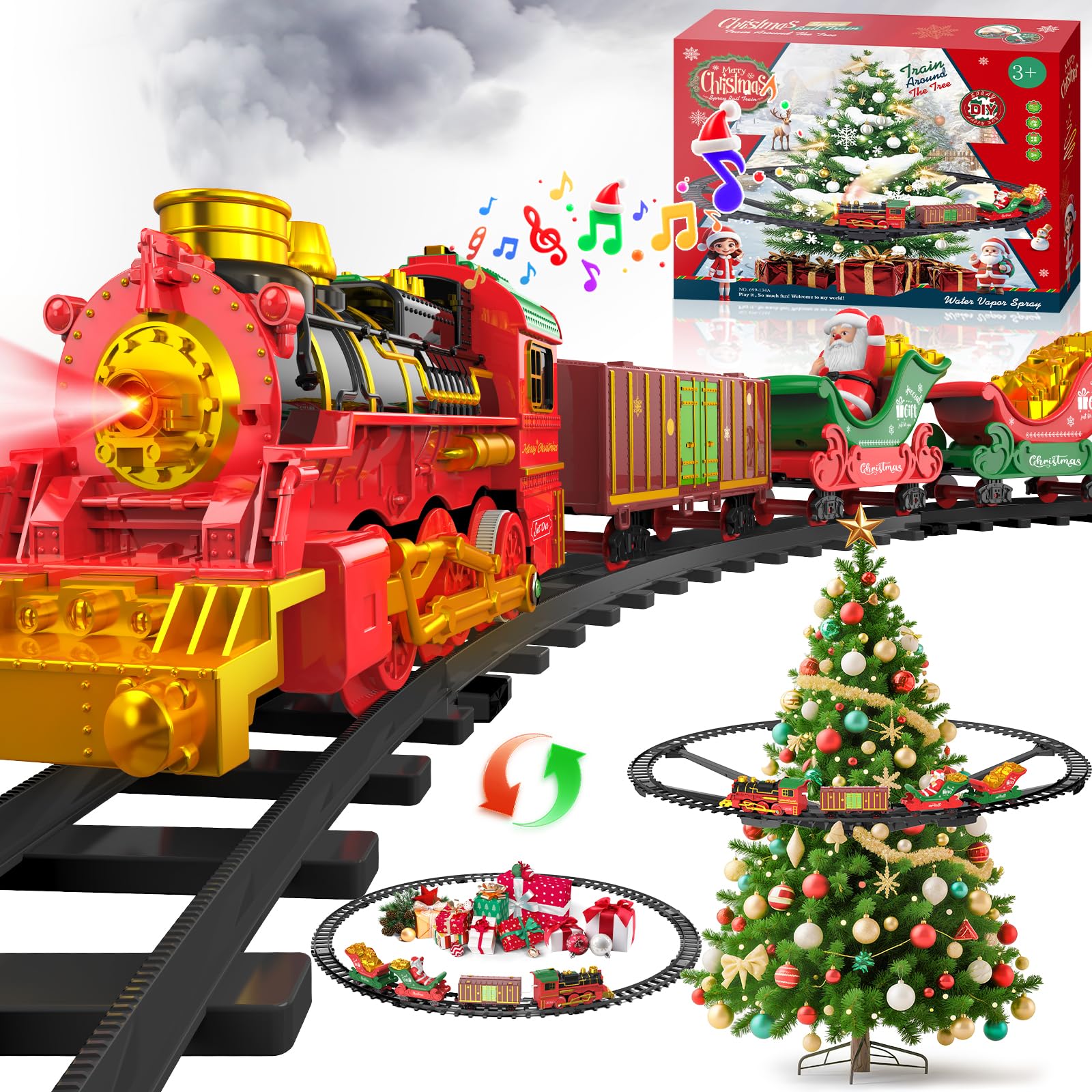 Maysida Christmas Train Set