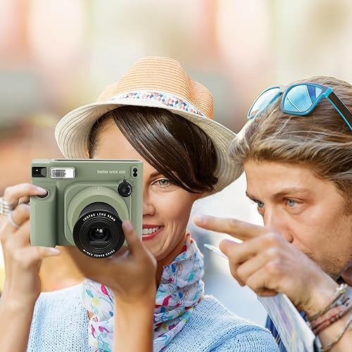 Miniatura 5 de Fujifilm Cámara instantánea Instax Wide 400 + funda para cámara + 4 pilas AA + álbum de fotos, bolígrafo de limpieza (20 hojas)