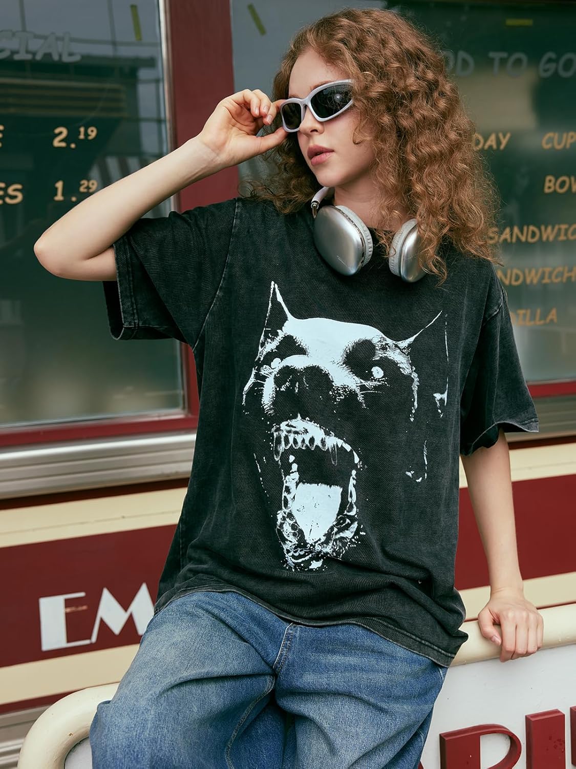 Men's Graphic Tees Shirt Unisex Short Sleeve Cotton Vintage Oversized Shirts Loose Streetwear Casual Tee Top - Image 3