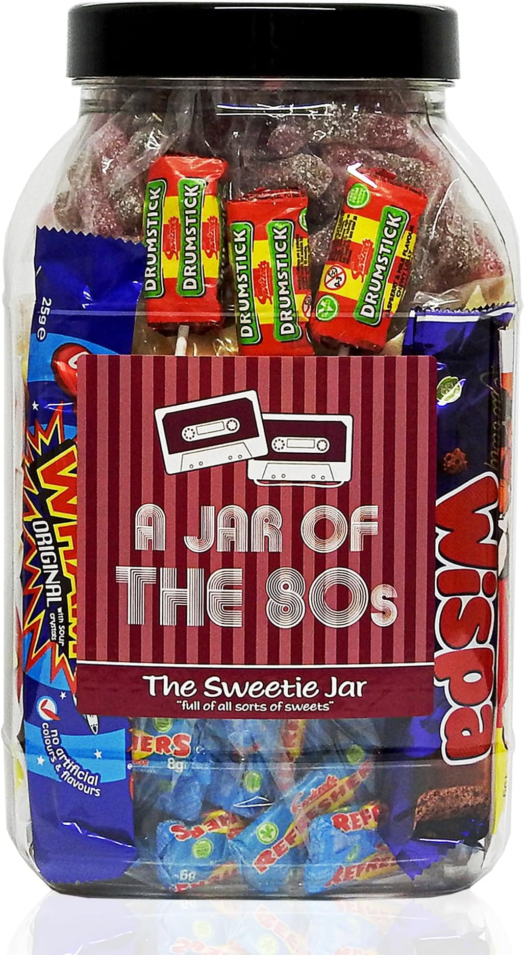 A Jar of 80's Sweets - Large - Full of Retro Sweets from the 80s decade