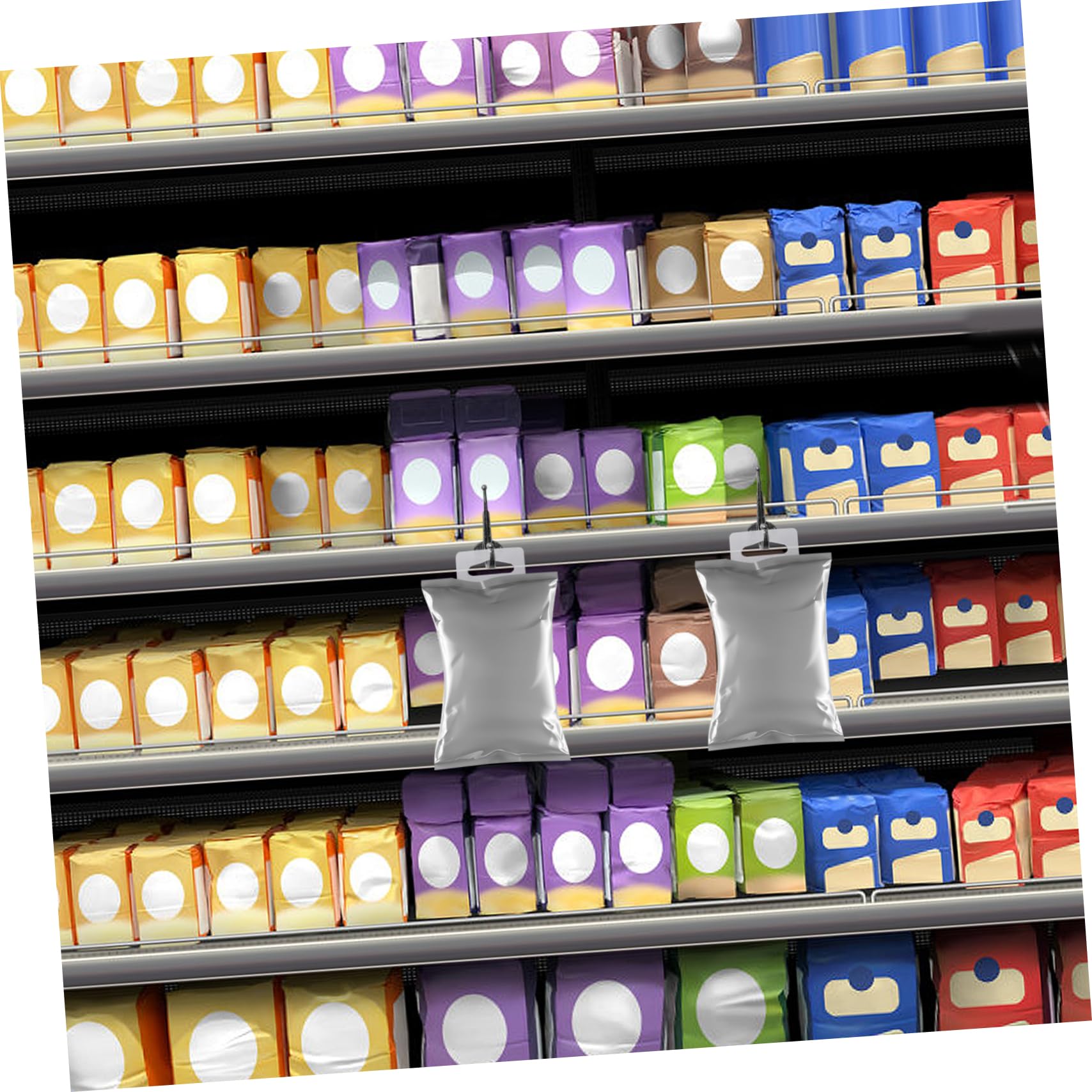 BCOATH Hanging Tags for Store 200pcs Self-Adhesive Adhesive Tabs Retail Tags Hangers Display Hooks Professional Look