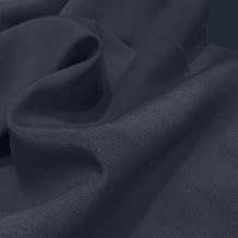 Lyocell Linen Blend Fabric by the Yard 170GSM, 59" Width -Fashion Fabric for Womens Suits, Dresses,Pants & Skirts, Home Decor, Sewing & Craft - Fabric for Sewing 20# Deep Blue, 1 Yard