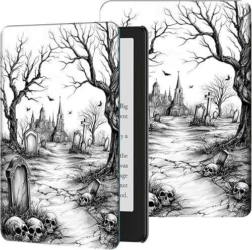 Vista 24 de Funda para Kindle Paperwhite de 7" (12ª generación, 2024) y Kindle Colorsoft Signature Edition, delgada, ligera, de piel sintética, ajustable, Smart