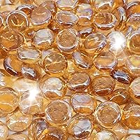 Vista 15 de Cuentas de vidrio de fuego de 19 libras para hoguera de 1/2 pulgada, rocas de vidrio templado negro ónix