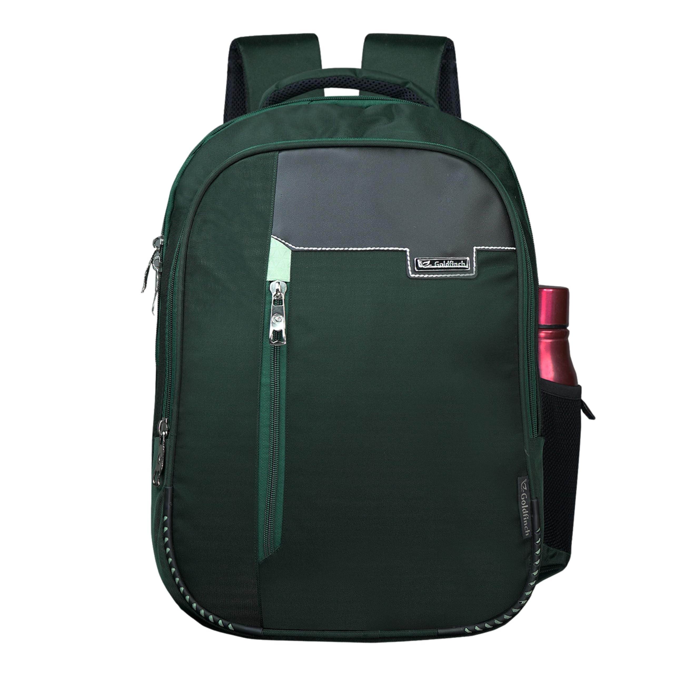 54L Laptop Backpack | Water Resistant Large Casual School College Bag with Front 1 Chain Pocket, 3 Compartments, 2 Bottle Holder & Multi Organizer for Office, Travel, Daily Use, Men & Women-image-2