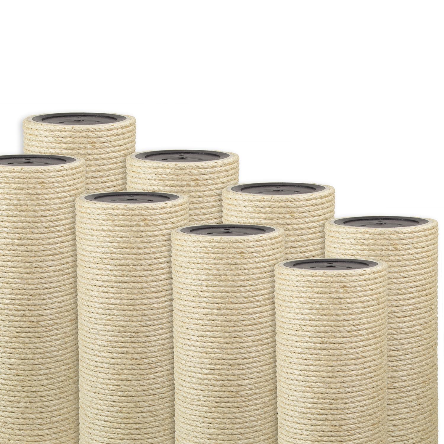 Kratzbaumland 15 cm Deluxe-Sisalstamm mit 8 mm Sisalseil Länge: 60 cm/Gewinde: 8 mm (M8)