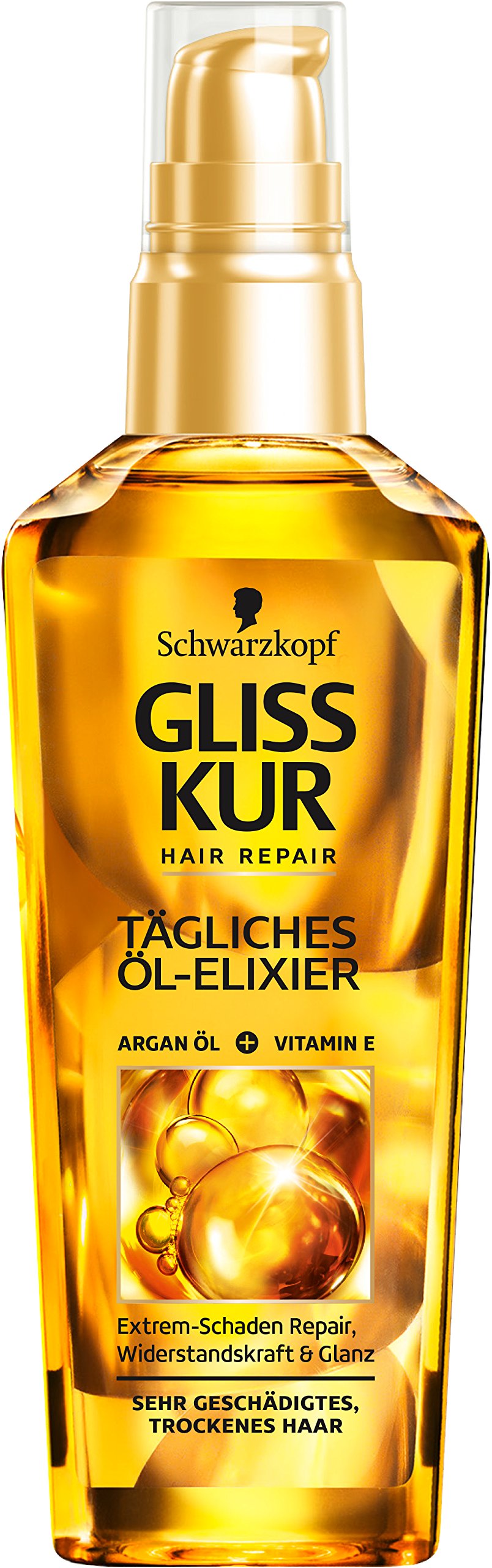 SCHWARZKOPF GLISS KUR Tägliches Öl-Elixier Ultimate Repair, 1er Pack (1 x 75 ml)