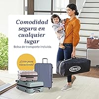 Vista 6 de Graco On The Go Zip Pack 'n Play Corralito, Corralito plegable con moisés, cuna portátil, Reeves