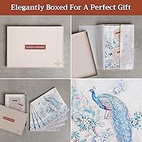 Vista 6 de Maison d' Hermine Servilletas de tela 100% algodón peinado de alta calidad, decorativas, lavables, juego de 4 servilletas para el hogar, cocina