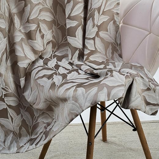 haus &amp; kinder Printed Jacquard Window Curtain 5 Feet Long Pack of 1 Window Curtain, 5 Feet Curtain for Window (Botanic Hus...