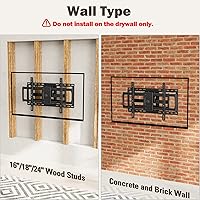 Vista 8 de Mounting Dream Full Motion TV Wall Mount for Most 42-90 Inch TVs, Heavy Duty Wall Mount TV Bracket with 6 Strong Articulating Arms, Max VESA