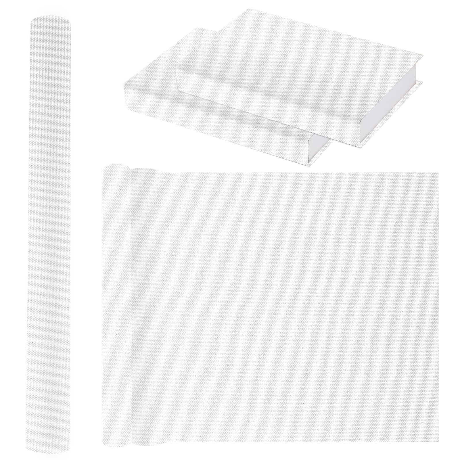 Book Cloth for Book Binding 57 x 17 Inch Ivory Fabric Surface Paper Backed Book Cover — image 1