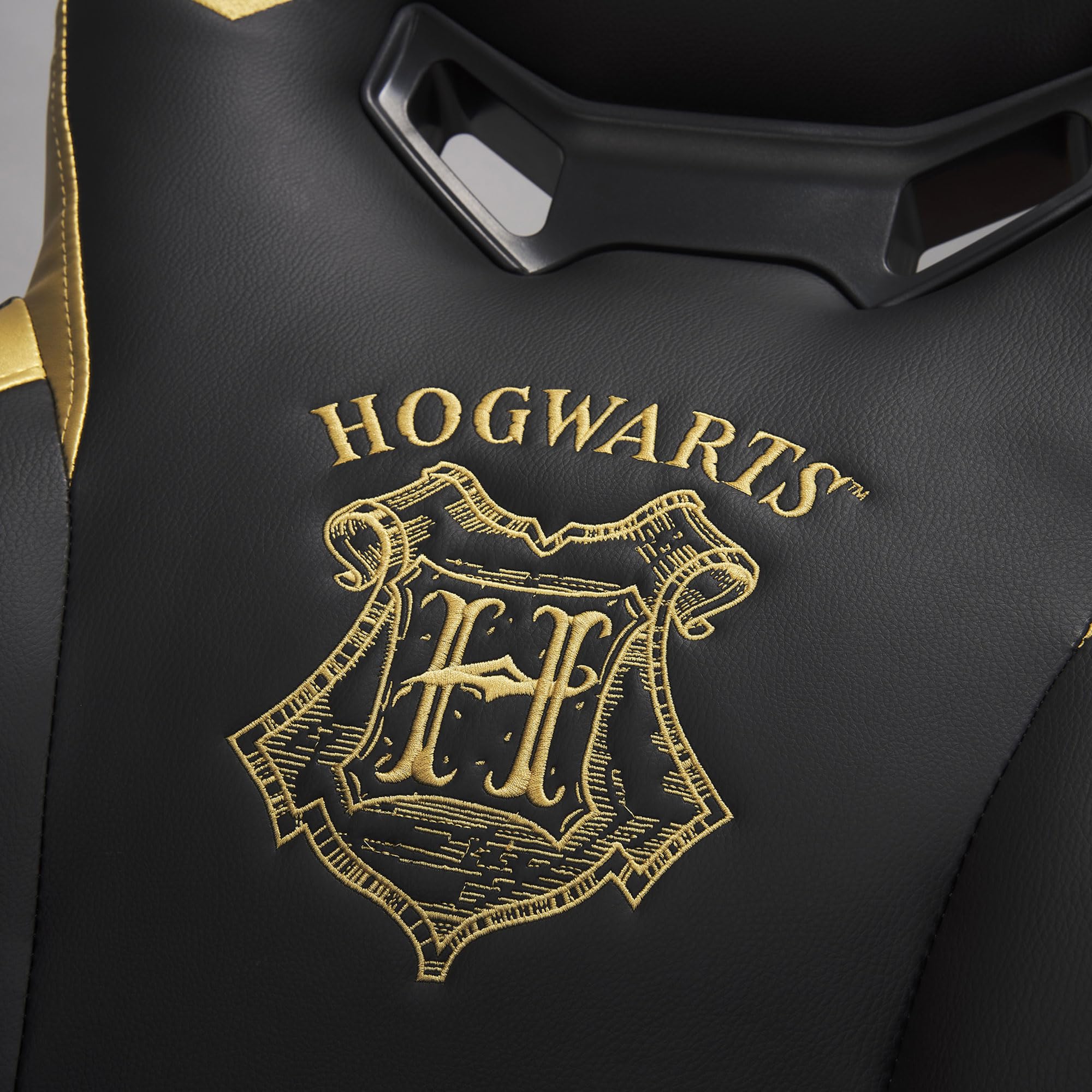 SUBSONIC Harry Potter, Sedia da gaming Junior, Poltrona da ufficio ergonomica e oro con licenza ufficiale, Nero