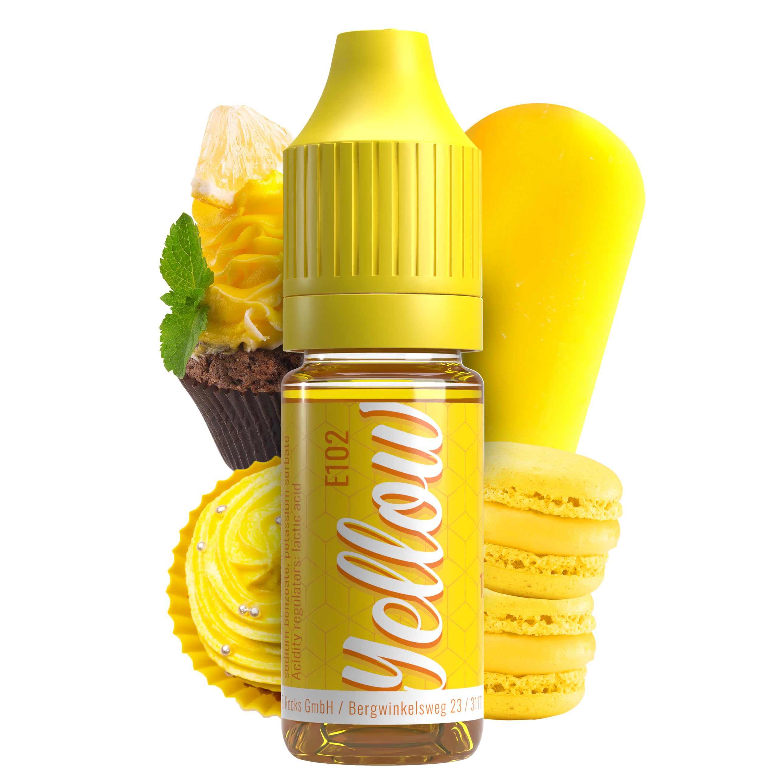 Belissia food coloring yellow - 10ml liquid & highly concentrated - food-safe food coloring for baking, cooking, fondant & DIY - vegan, strong coloring, tasteless