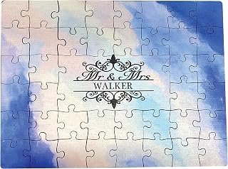 Personalized Wedding Puzzle Guestbook –Laser Cut 1/4” Wood Puzzle Weddin...