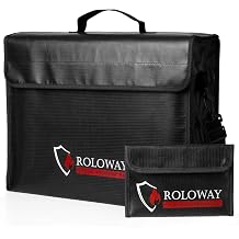 Large 17 x 12 x 5.8 Fireproof Bag Fireproof Document Bags Fireproof Money Bag Waterproof Document Storage Valuables