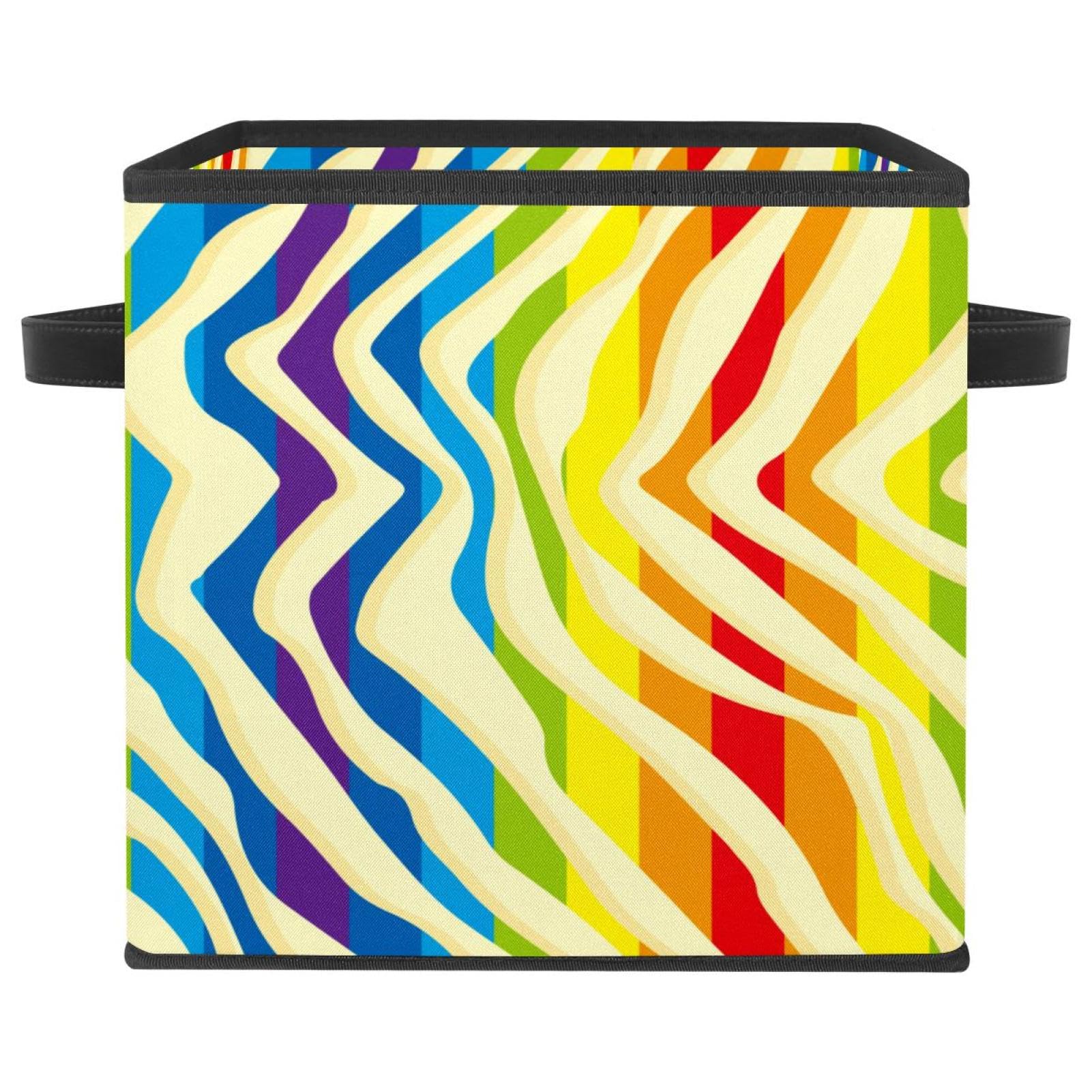 Boîte de rangement pliable en tissu pour jouets et livres d'enfants
