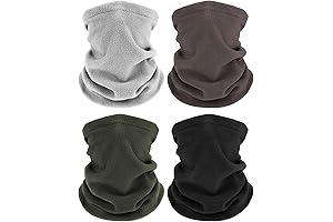 4 Pieces Fleece Neck Gaiter Set