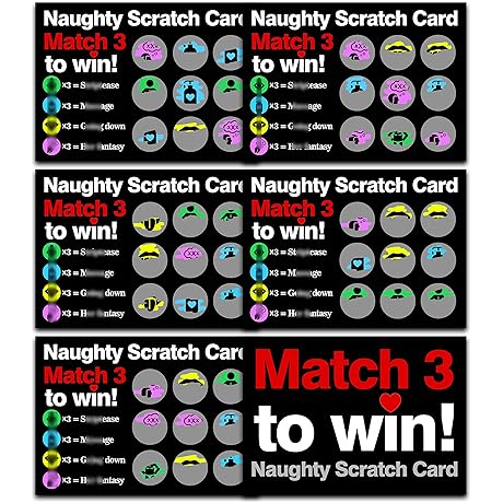 wellguidellc The Love Game - Naughty Scratch Off Game Cards for Couples