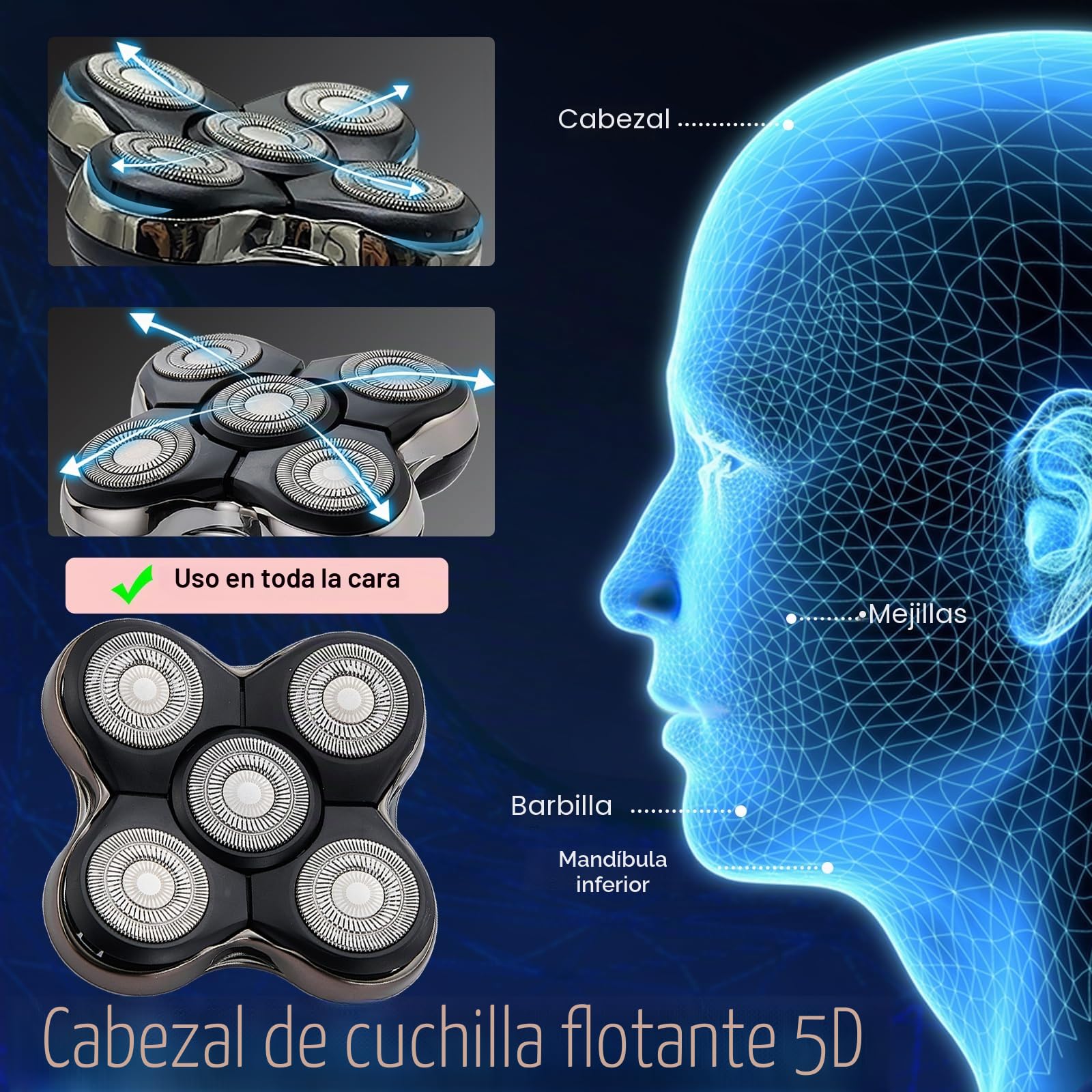 Cuchillas de repuesto RX7 compatibles con Remi**ton Balder XR1600, BOSS XR7120, XR7100 - Cuchillas de corte de pelo de alta precisión (2 paquetes)