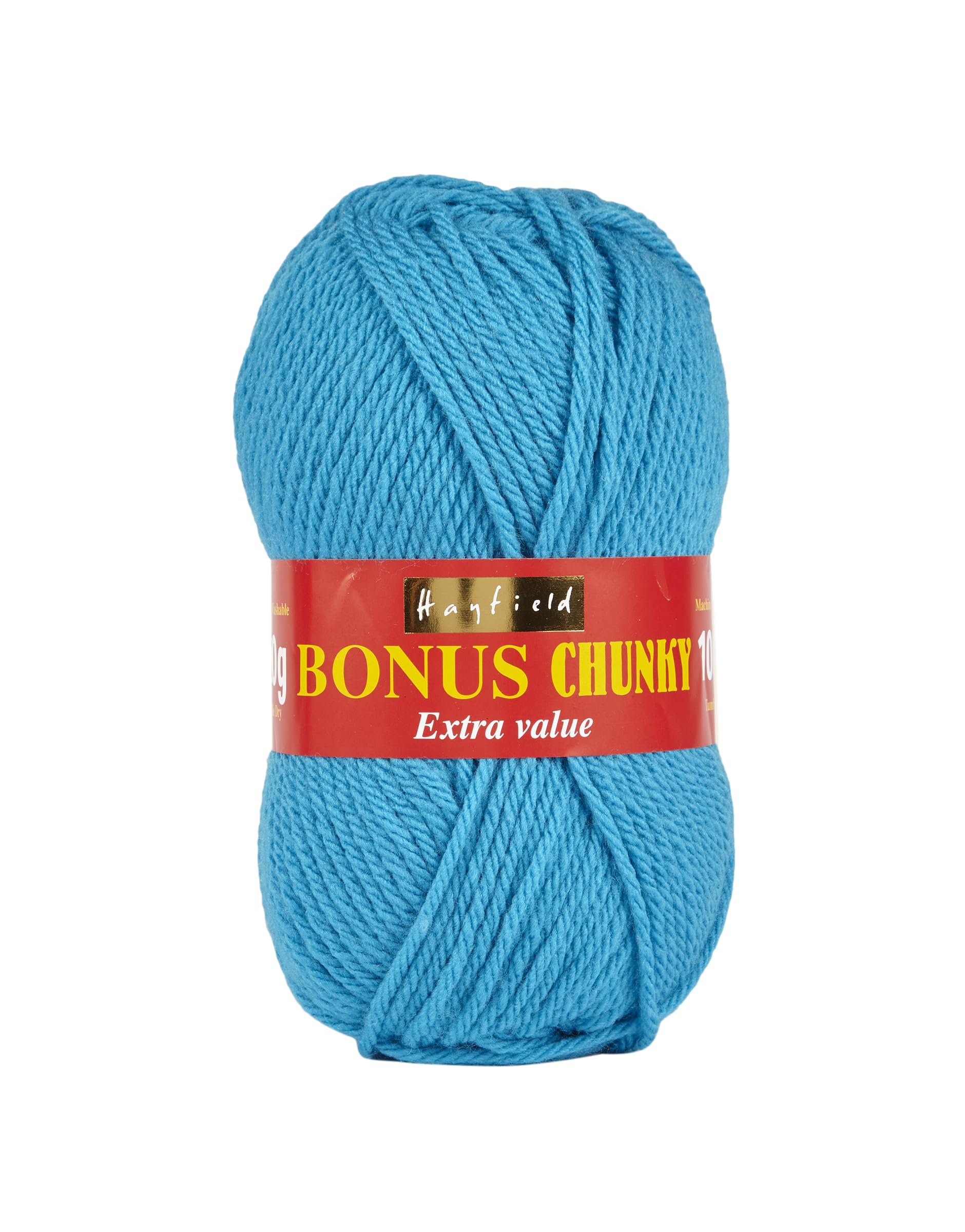 Hayfield Bonus Chunky Knitting Crochet Yarn Wool - 5x100g Balls - 824 Azure