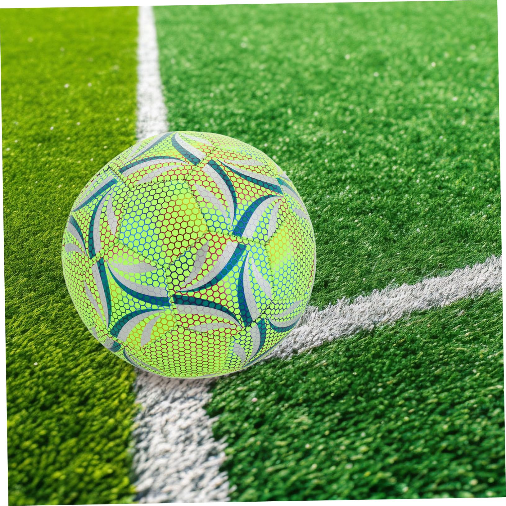 Balón De Fútbol Iluminado Brillante para Adultos y Balón De Fútbol Luminoso para Entrenamiento Diurno y Nocturno Material Duradero