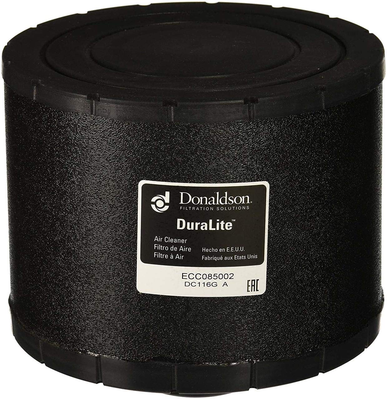Donaldson C085002 DuraLite Air Filter, Primary, Diameter 139.7 mm, Length 165.1 mm