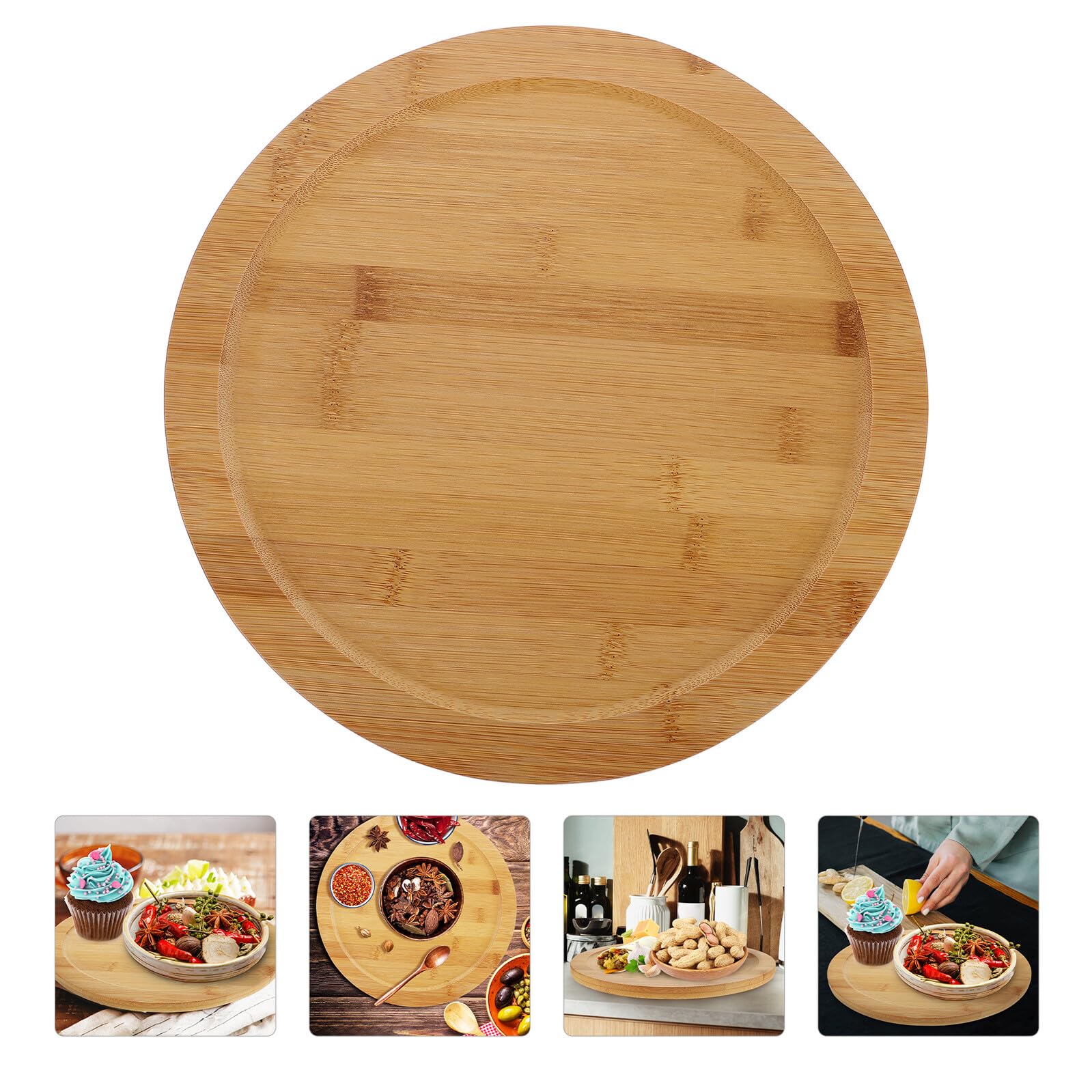 NUOBESTY Porta Spezie Rotante per Cucina in Materiale Sintetico Leggero Ampio Spazio di Conservazione, Organizer Girevole Singolo per Spezie e Condimenti