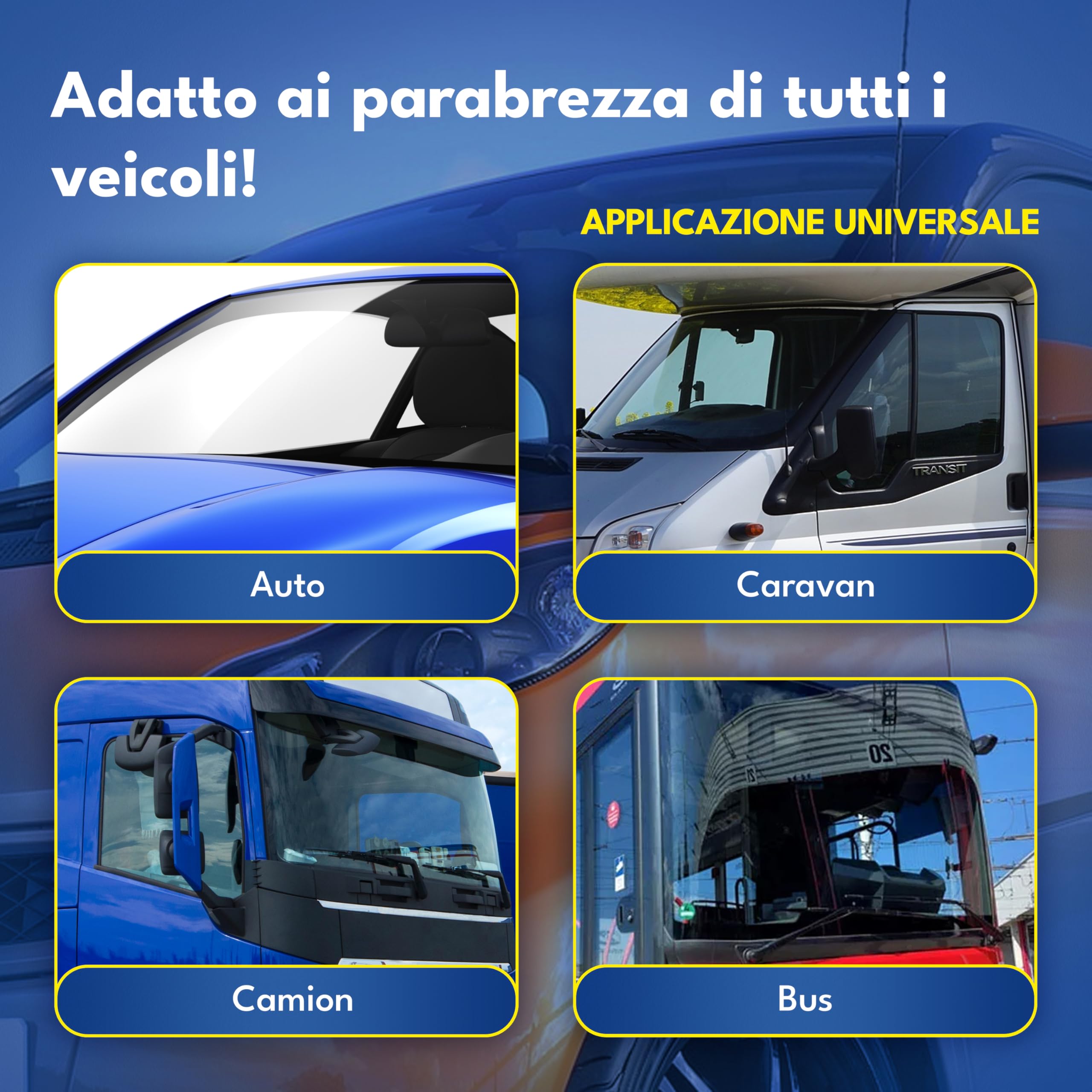 ATG® Kit riparazione parabrezza auto – Resina riparazione vetro auto per crepe e scheggiature | Ripara parabrezza auto | Soluzione rapida per danni da impatto