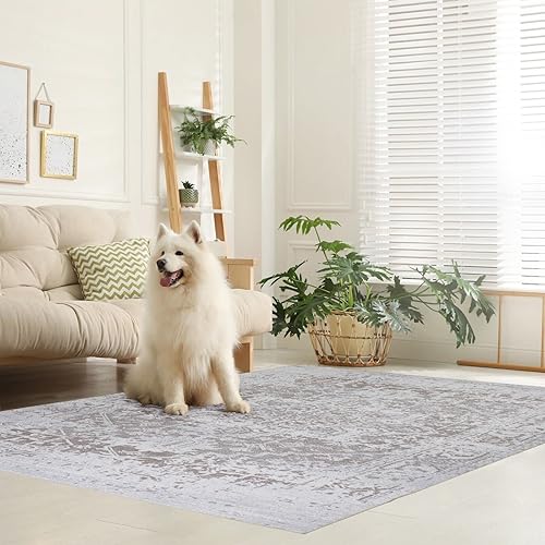 Miniatura 5 de Alfombra lavable a máquina con parte trasera antideslizante y resistente a las manchas, respetuosa con el medio ambiente, apta para familias y