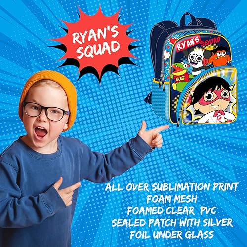 Miniatura 5 de Ryans World Backpack for Boys Girls Ryan School Bookbag 16 Inch