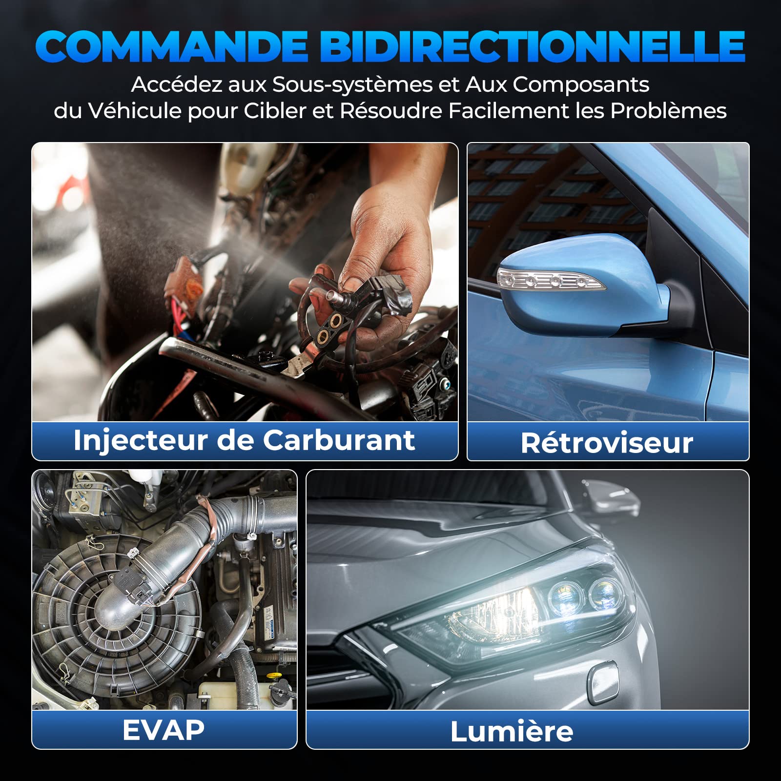 TOPDON ArtiDiag Pro V2.0 Bidirectionnel Valise Diagnostic Auto, Codage ECU