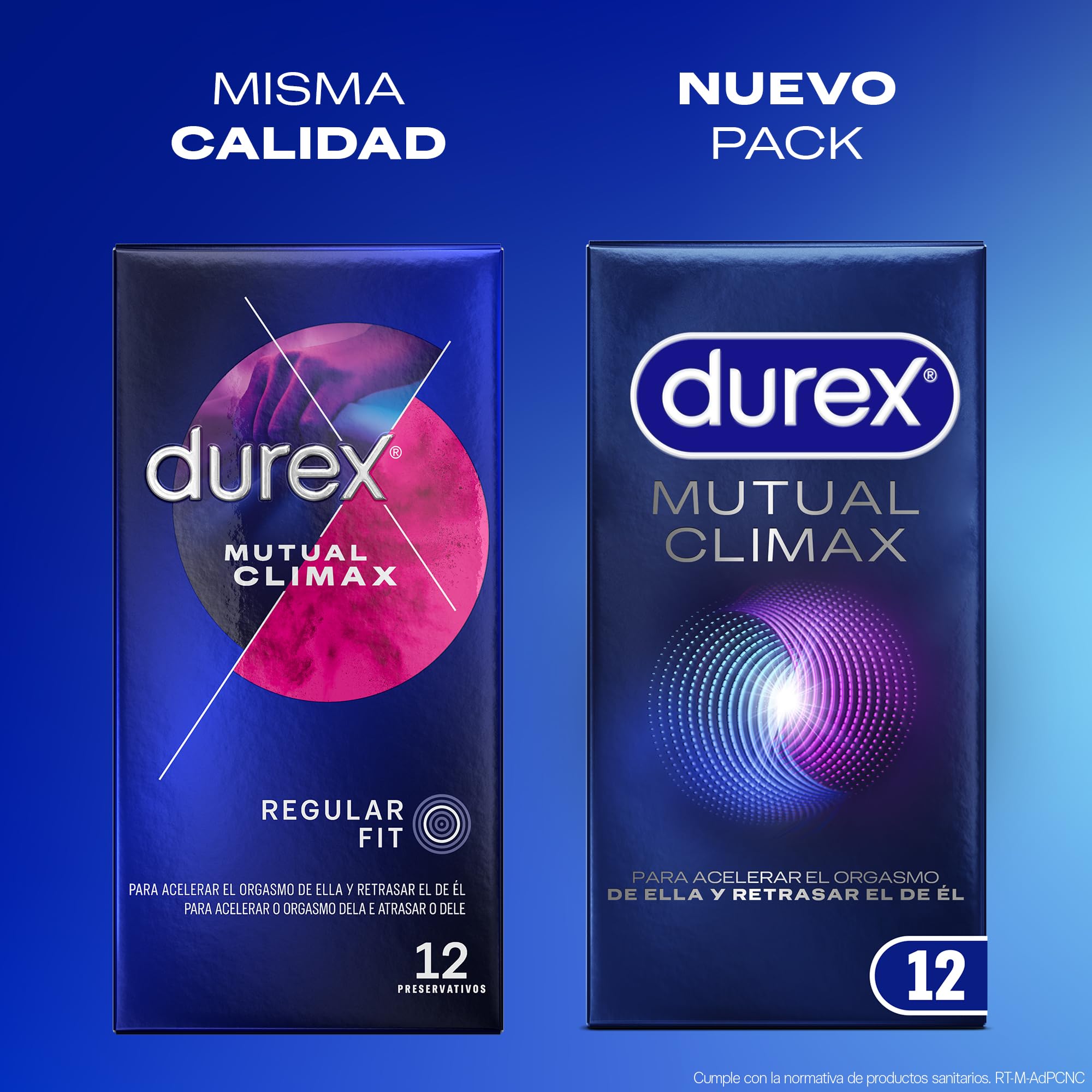 Durex Mutual Clímax Preservativos Con Puntos Y Estrías Para Ella Y Efecto Retardante Eyaculación para Él - 6x12 condones