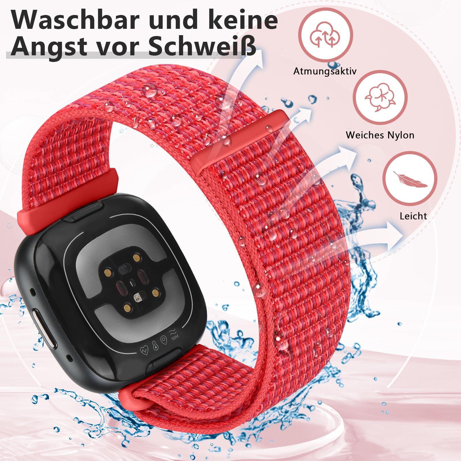 Bracelet De Rechange Tressé Solo Loop Compatible Avec Fitbit