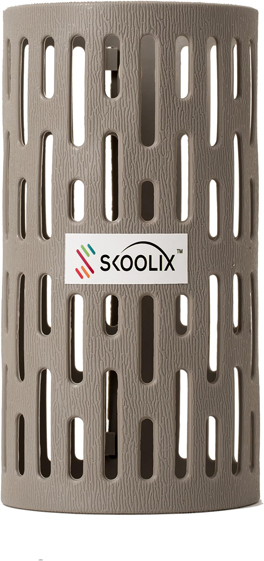Plastic Tree Trunk Protector - 6 Count, Grey Color ~ Tree Guard ~ Prevent Damage from Trimmers, mowers, Rodents and Sun Scald.