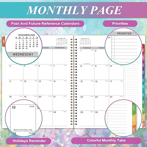 Miniatura 3 de Agenda y agenda de citas 2026, agenda diaria por hora 2026, enero de 2026 a diciembre de 2026, 9 x 11 pulgadas, libro de citas semanal 2026,