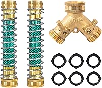 Vista 9 de Hourleey - Protector de manguera de jardín, adaptador de extensión de manguera con resorte helicoidal (4 PIEZAS)