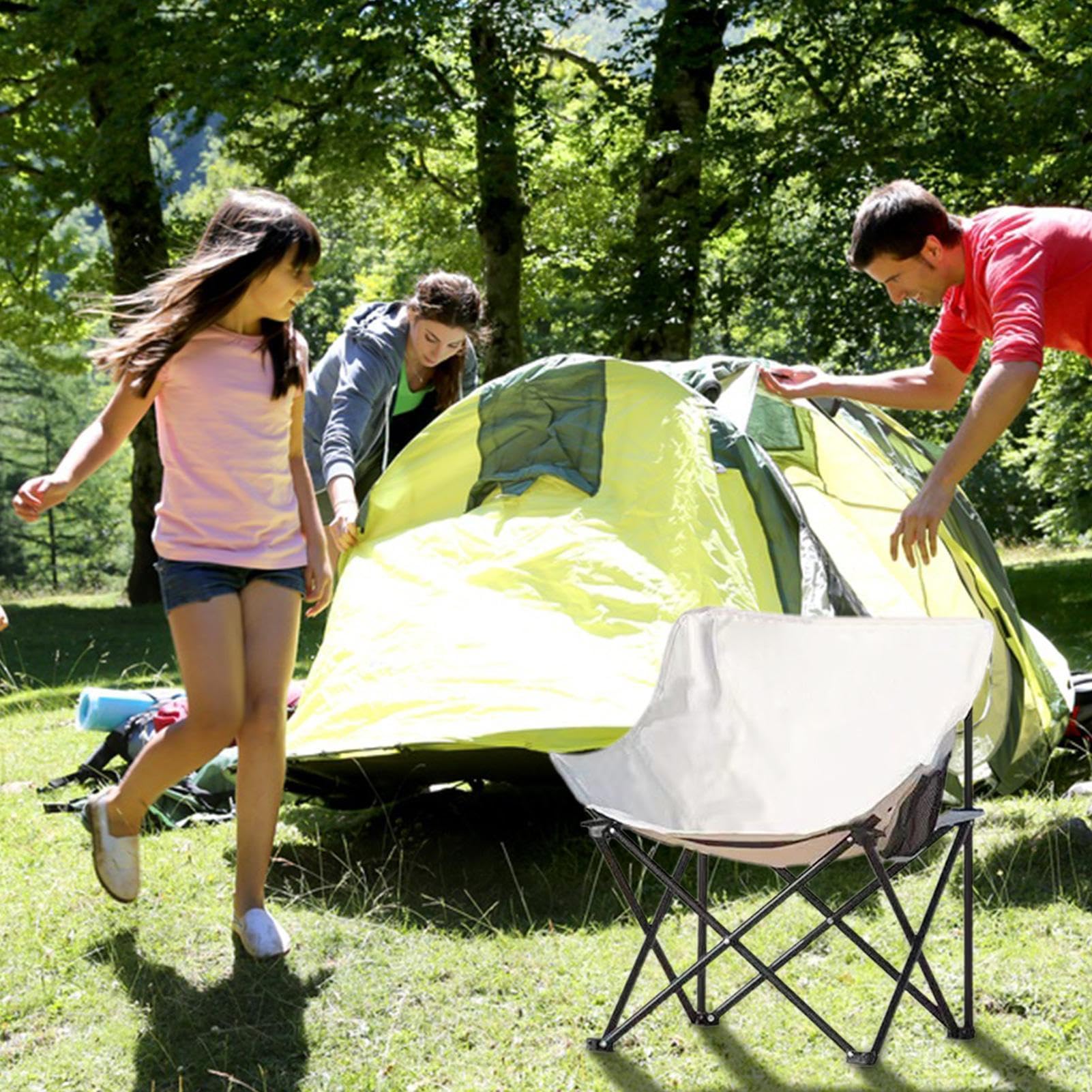 Silla lunar portátil,correa de mano portátil para camping luna
