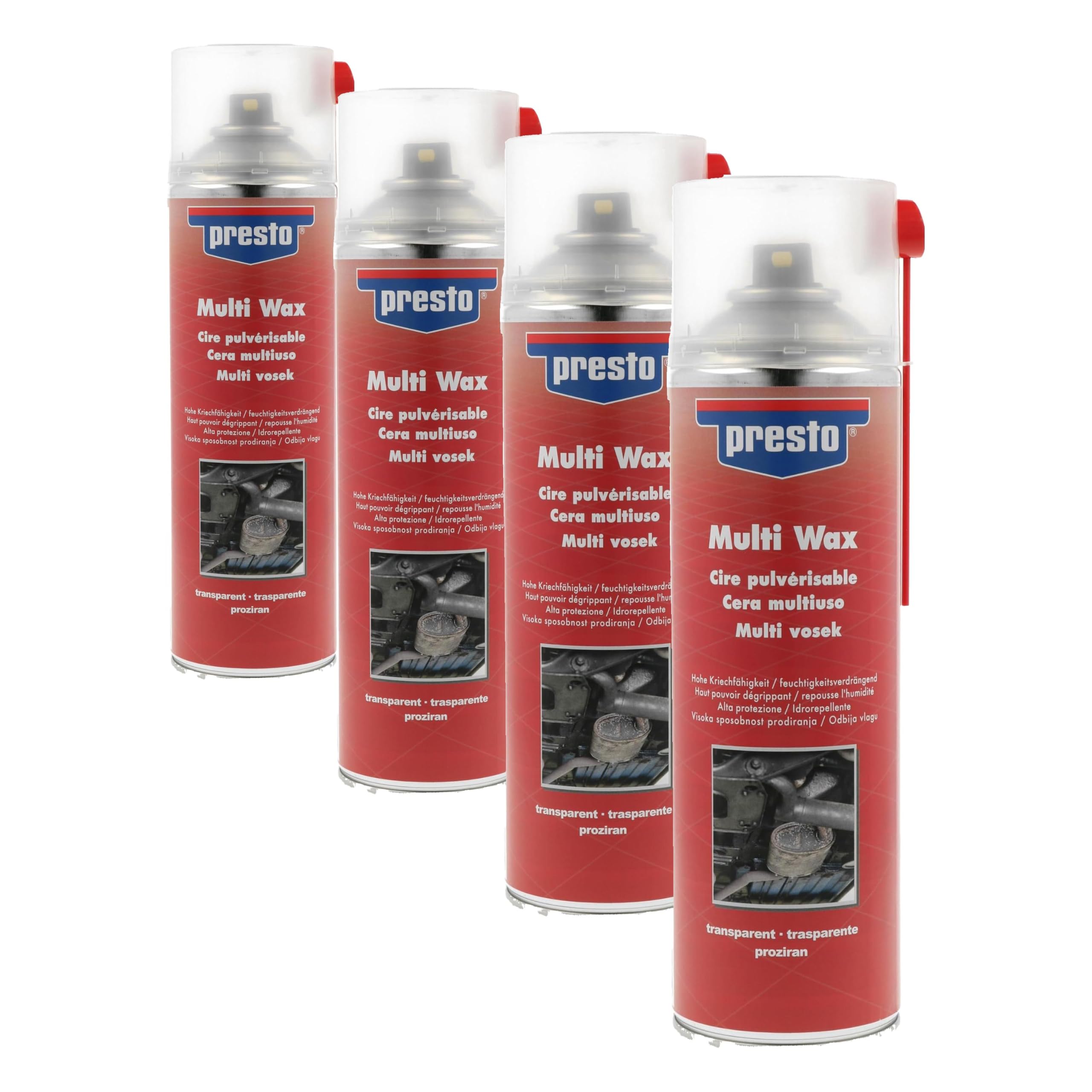 presto 432125 Cire Multi Wax 500 ML (Lot de 4)