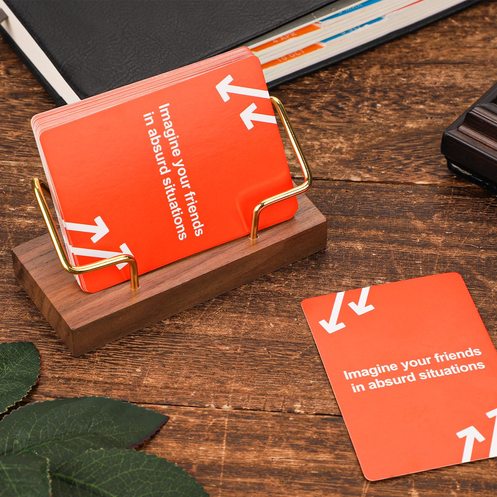 NQEUEPN Wood Business Card Holder - Image 3