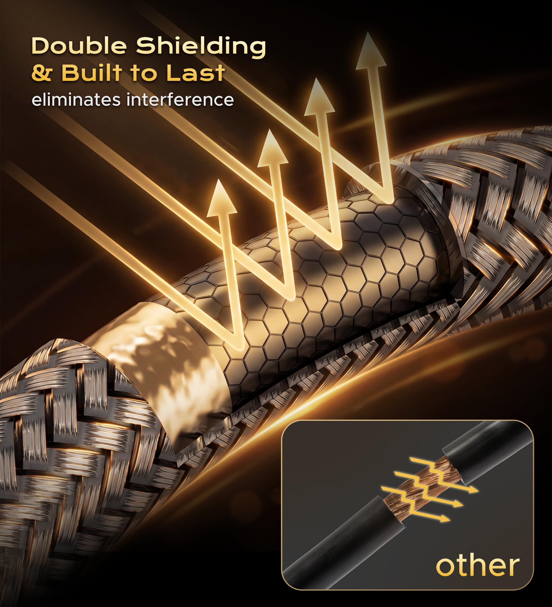 Acer Gadget - Cable de guitarra de 3 m, 22 AWG OFC chapado en oro