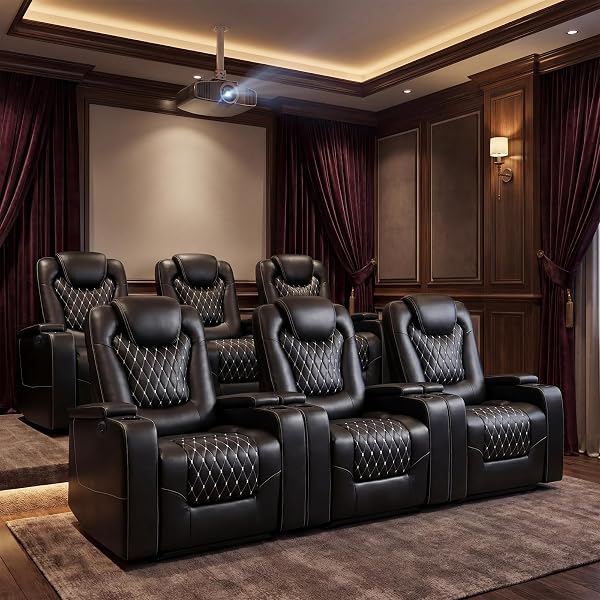 ANJ Power Recliner Chair Set Review: Convenience-First Theater Seating