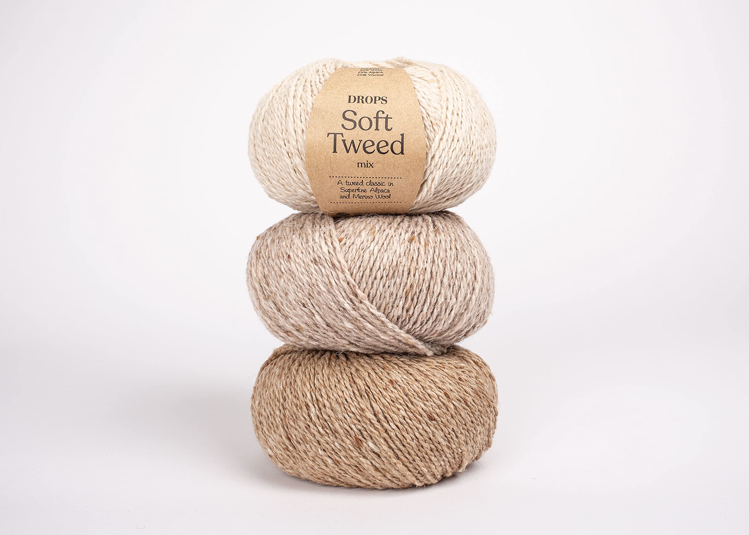 Amazon.com: Drops Soft Tweed, 50% Wool, 25% Alpaca, 25% Viscose Amazon.com: Drops Soft Tweed, 50% Wool, 25% Alpaca, 25% Viscose