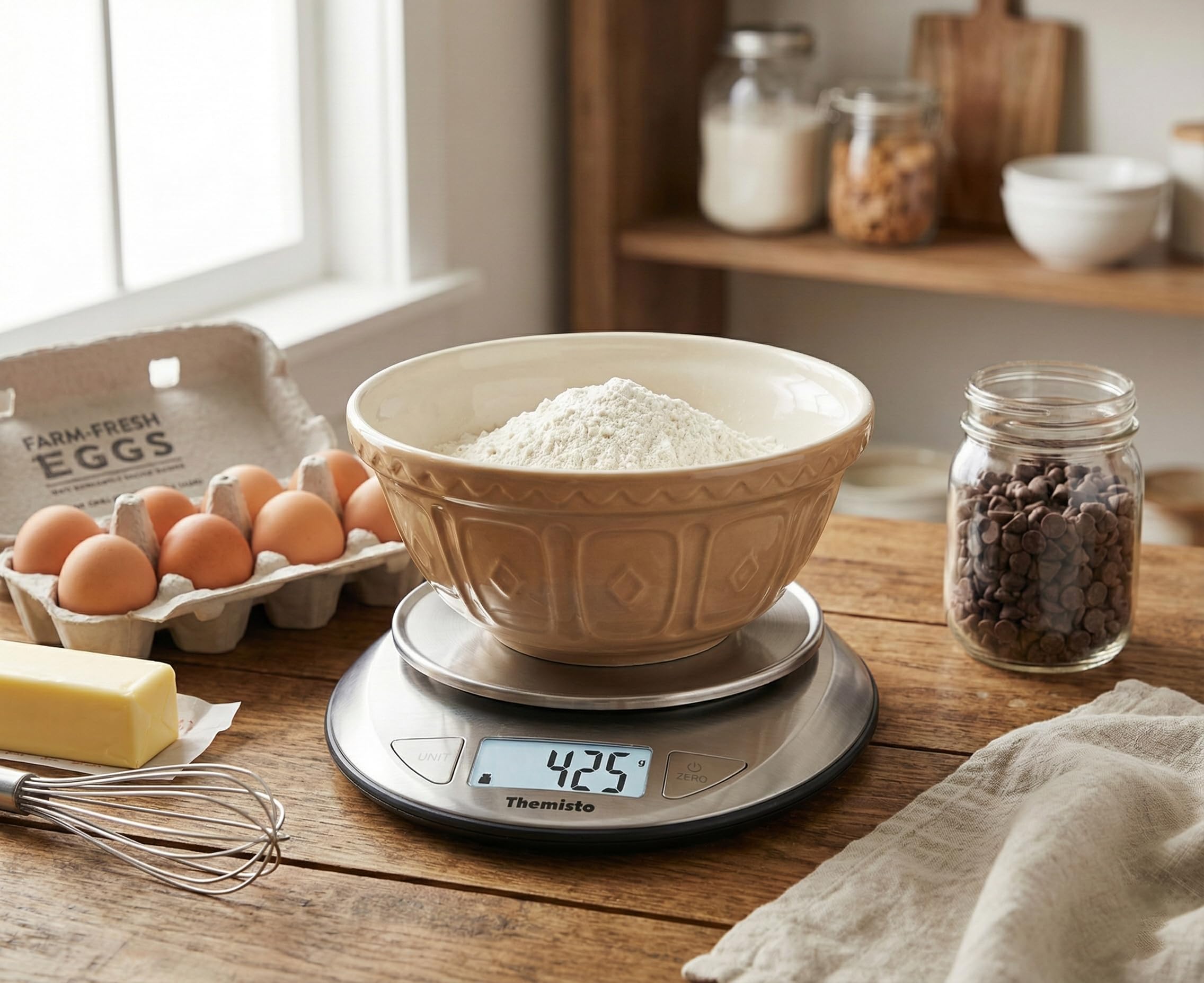Themisto Bilancia da cucina digitale in acciaio inossidabile TH-WS20 (5kg)