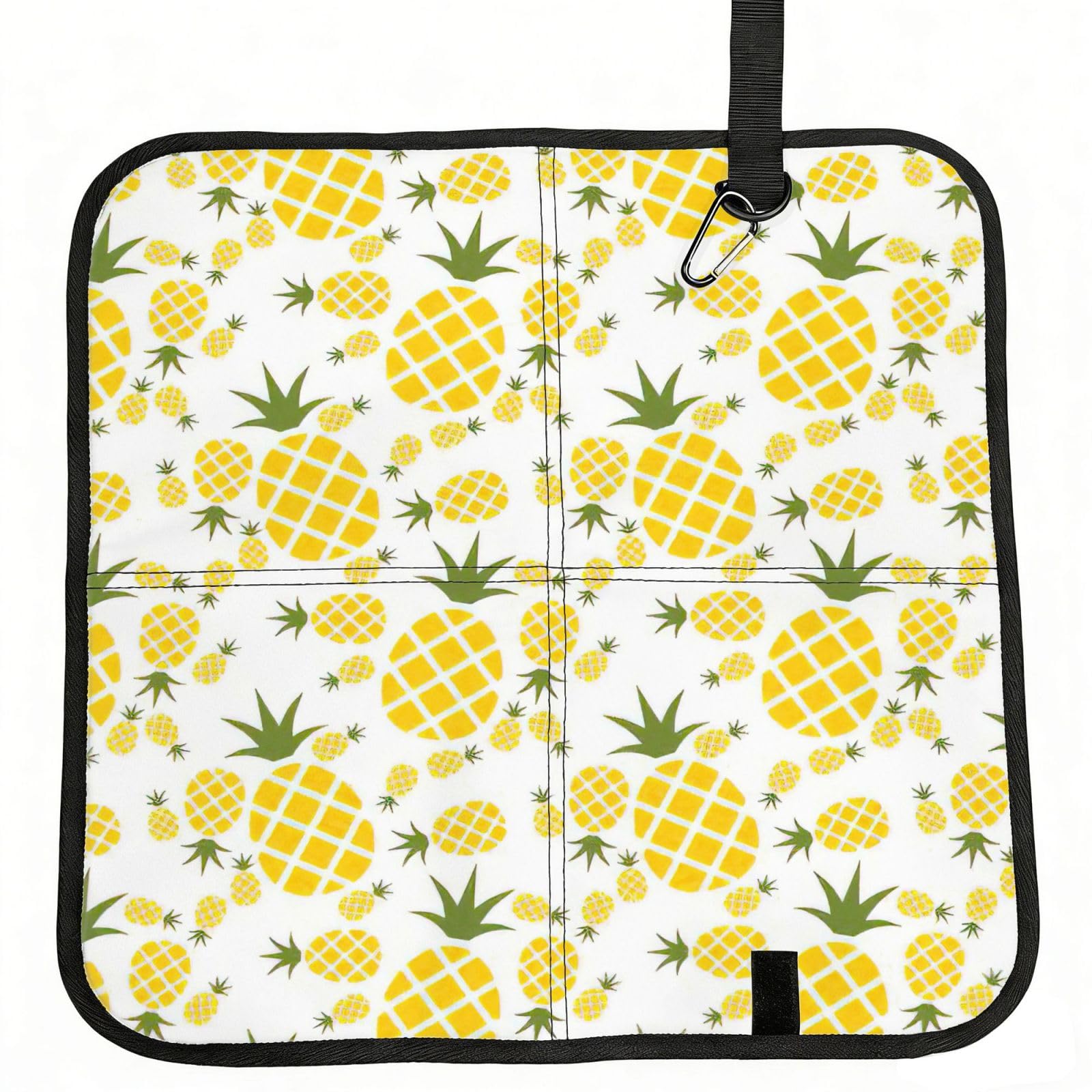 AYYQWE Pineapple.. Print Foldable Seat Cushion Portable Chair Pad Office Commuting Picnic Camping Outdoor