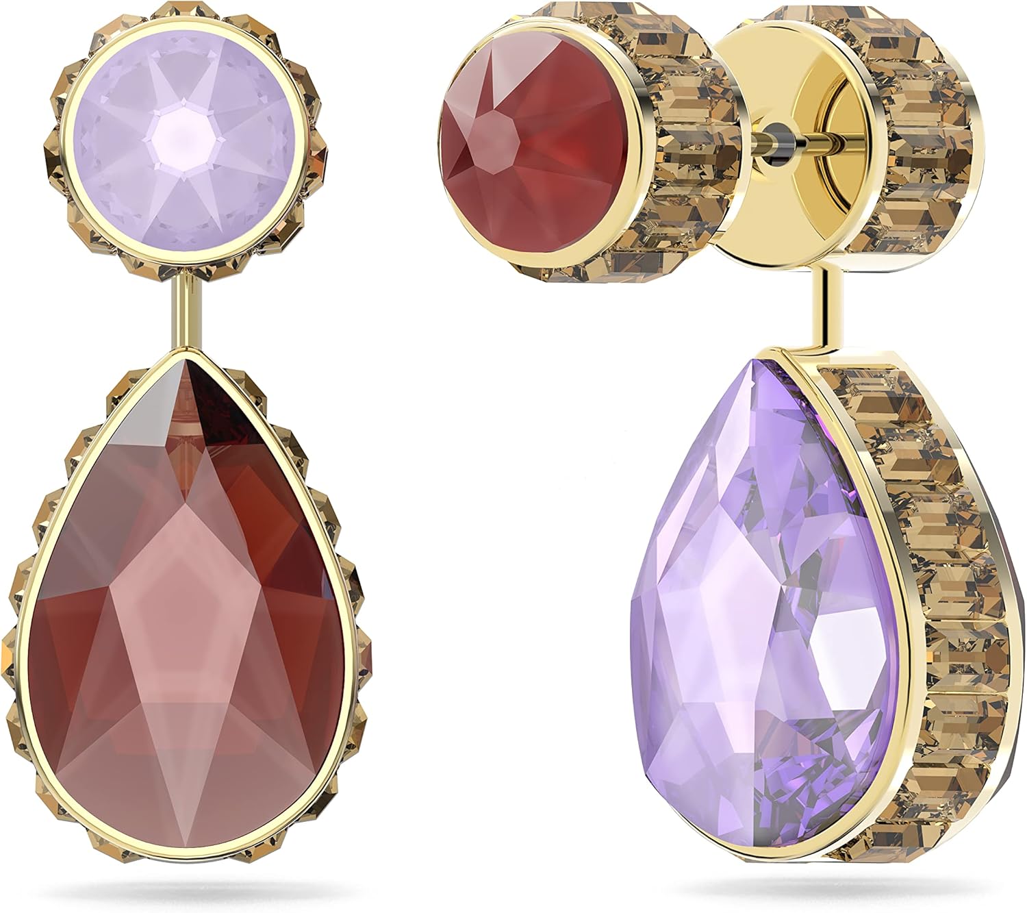 Amazon.co.jp: 【公式】【スワロフスキー】Chroma ドロップピアス