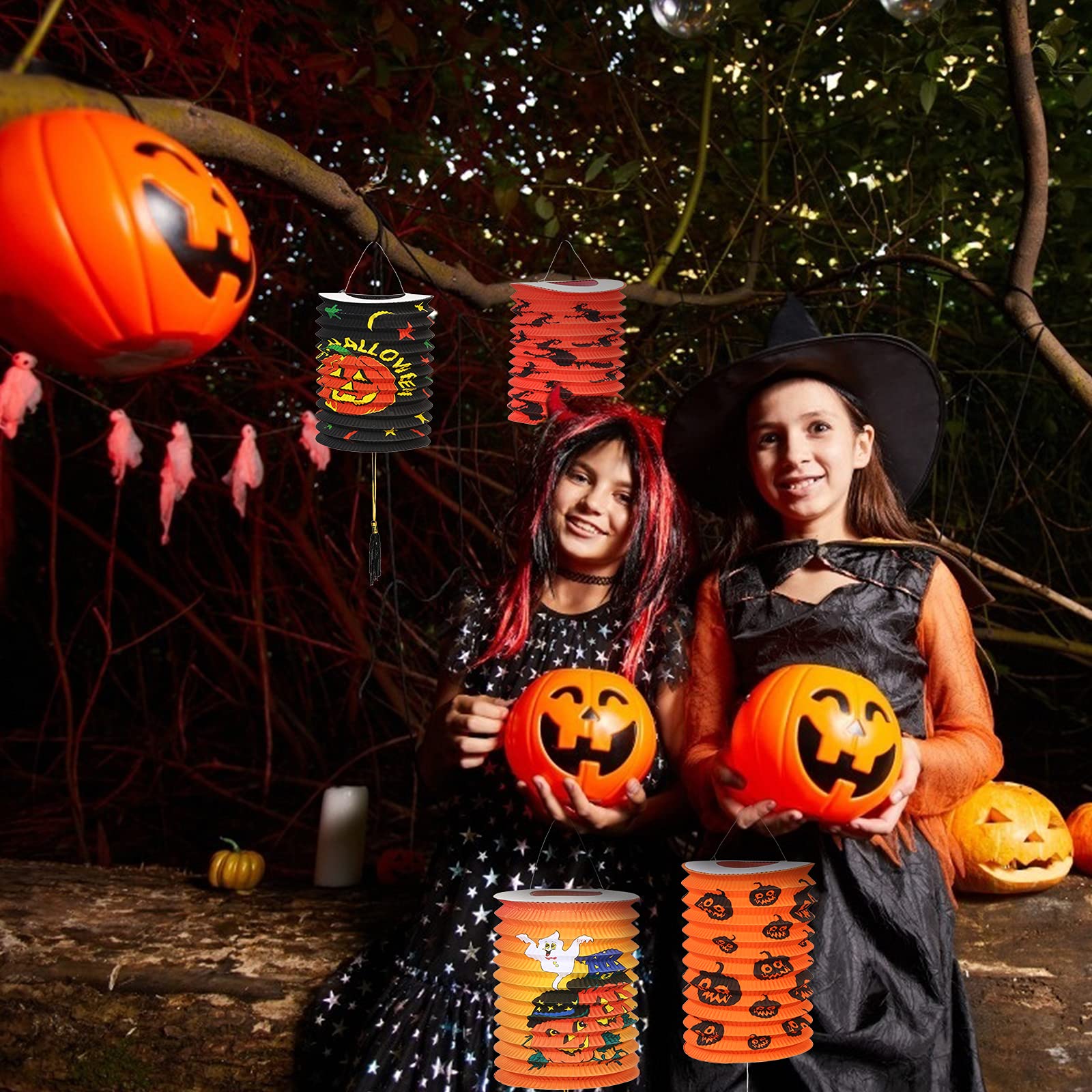 8 Pièces Lanterne En Papier Décoratif Festif Drôle Durable Créatif Beaux Accessoires LAMPION DE