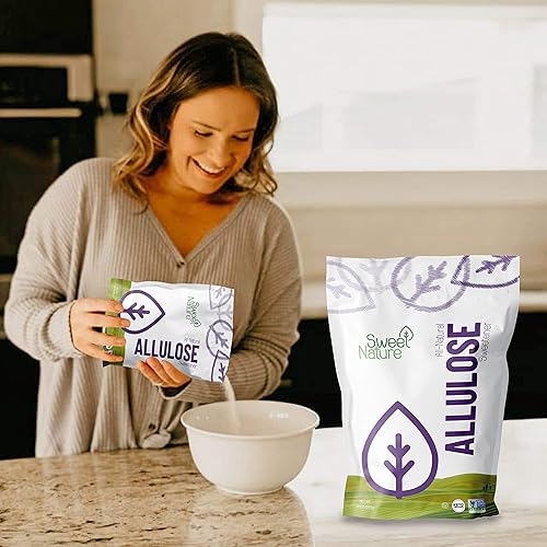 Miniatura 5 de Sweet Nature Edulcorante de alulosa, sin gluten ni azúcar, cero carbohidratos netos, sin OMG, kosher, apto para dieta keto (14 onzas)